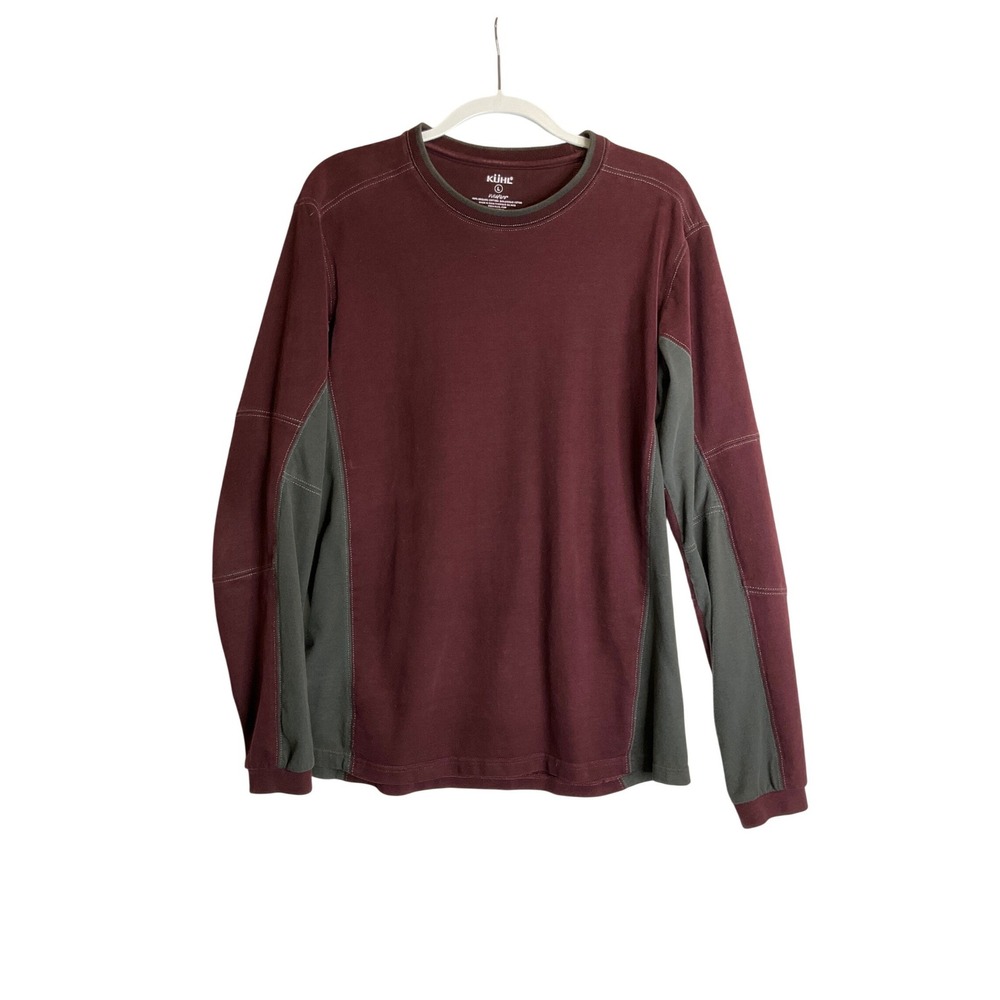 Kuhl Pullover Sweatshirt Crew Neck Two-Toned Casual Outdoor Rugged Blokecore L